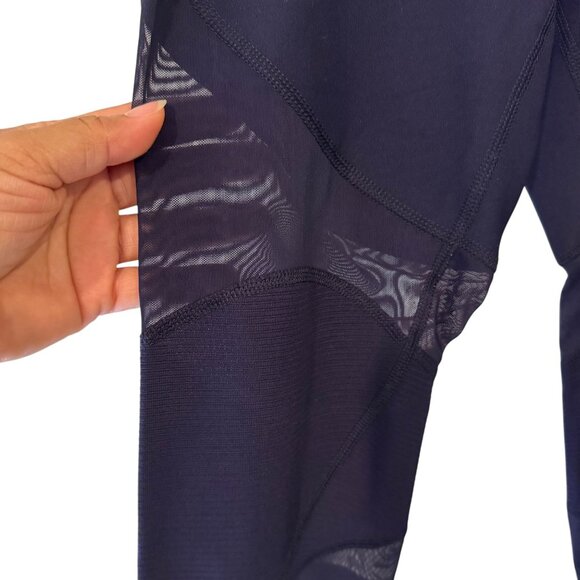 NWT! 90' Degree By Reflex Black Label Women's Navy Blue Leggings Size XS - Picture 5 of 12